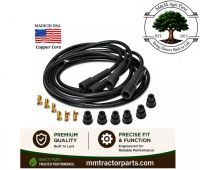 Spark plug wire set 4 Cylinder Tractor - USA Made Premium Copper Core